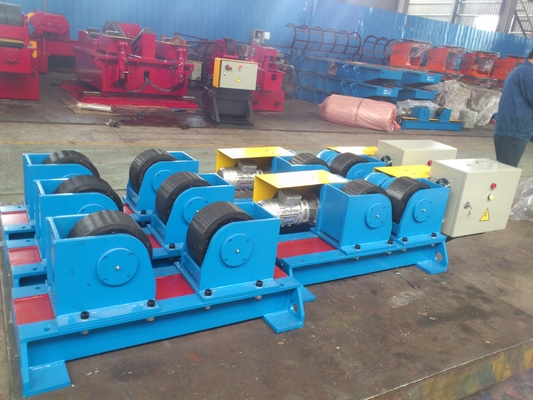 5000 Kg Konvansiyonel Kaynak Rotator Makinası PU Makaralı Cıvata Sabit Tip