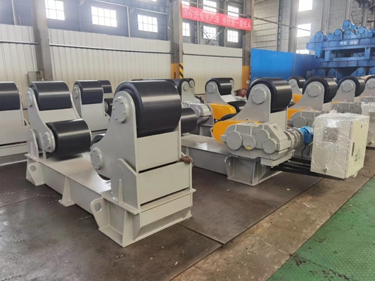 100 Ton Kendinden Hizalı Kaynak Rotator Fabrikası Torna PU Rulo