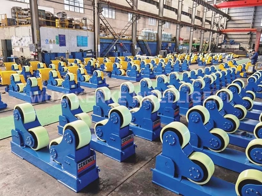 Dairesel Silindir için 10 Ton Konvansiyonel Kaynak Rotator Rulo PU Kendinden Hizalamalı Tip