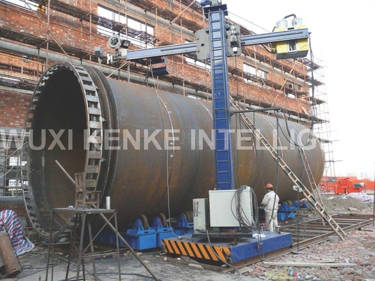 Boru Bomu Kolon Kaynak Manipülatör Makinesi Otomatik Dikiş Kaynakçı 150kg Yük