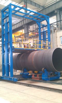 60 Ton Sürüş Kapasiteli, 6-60m/saat Silindir Hızı ve Otomatik Kaynak İçin 100-1000mm/dakika Döndürücü Hızına Sahip Kendinden Hizalı Kaynak Döndürücü